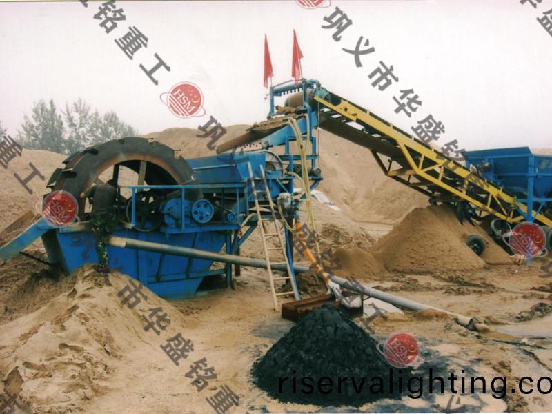鬭式洗砂機現場