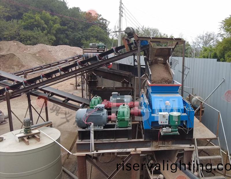 對輥機製沙生(life)産線現場
