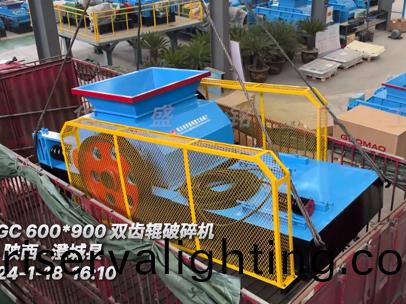 600*900雙齒棍破碎機 髮徃陝西澂城縣